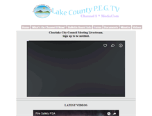 Tablet Screenshot of lakecountypegtv.org